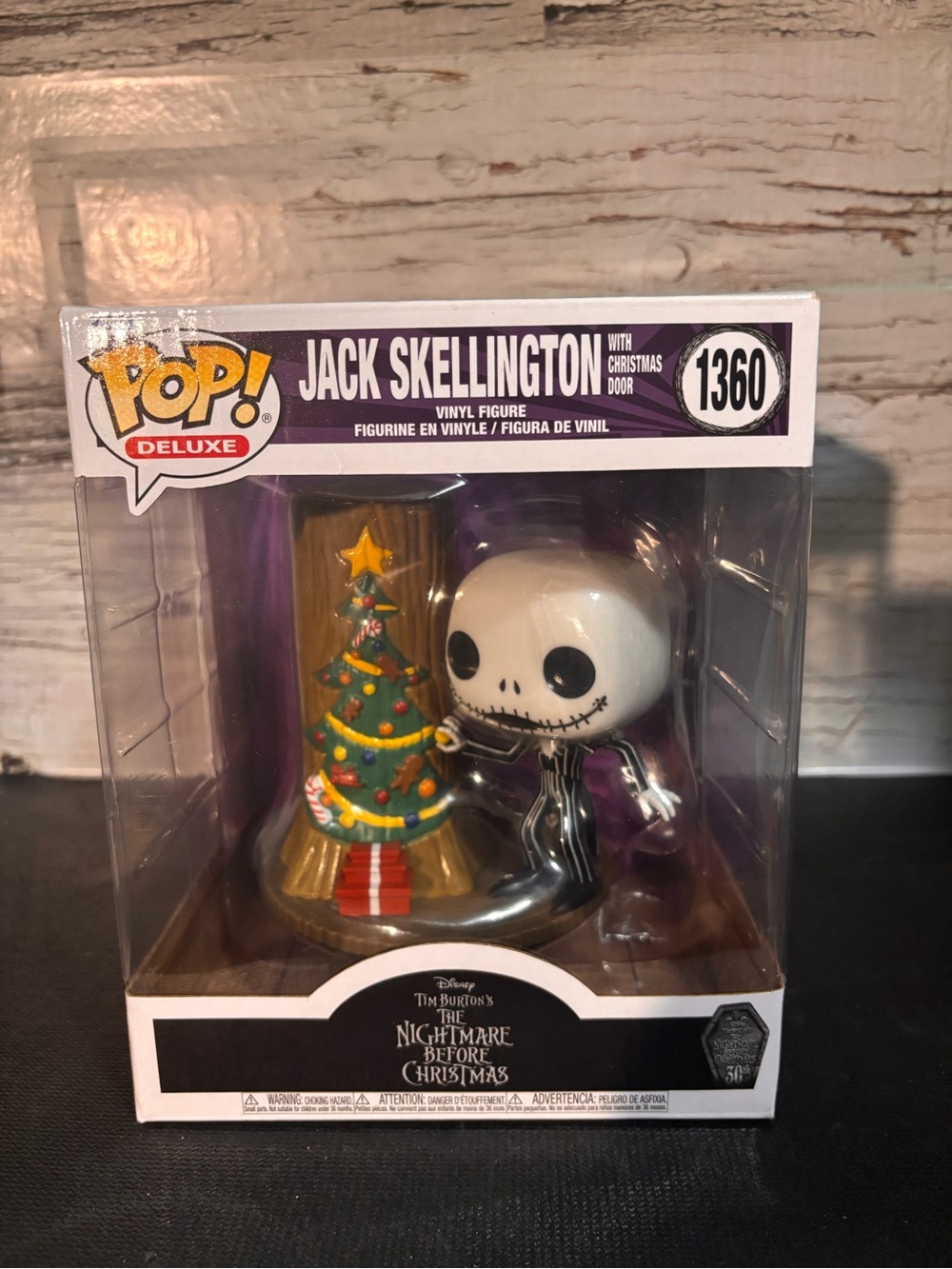 Disney Pop! Deluxe Jack Skellington Figure - White, Black, Green, Red, Gold